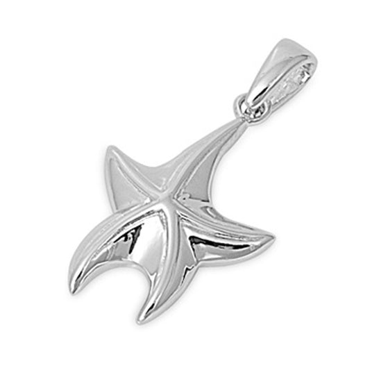 Sea Starfish Pendant in Sterling Silver