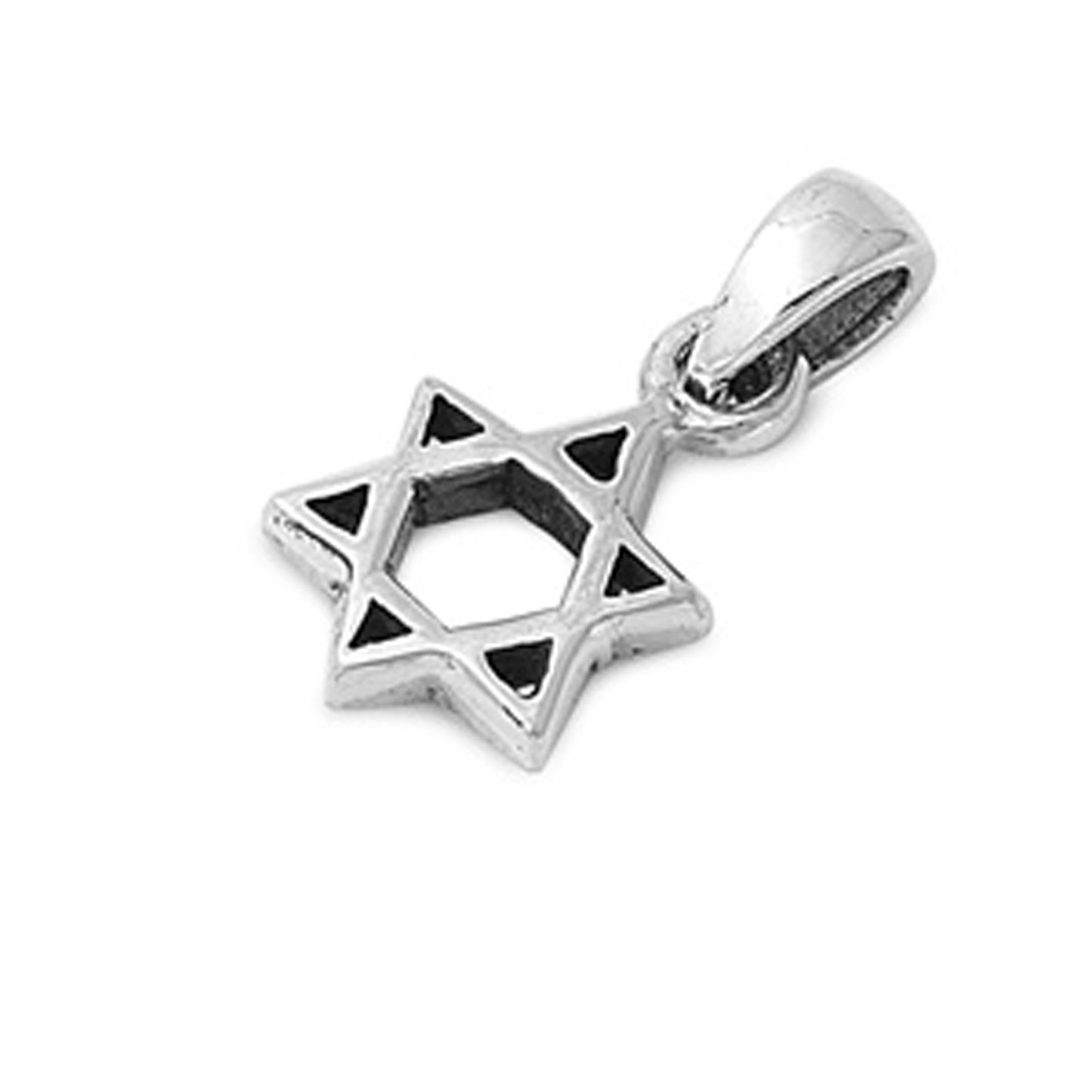 Small Star of David Pendant in Sterling Silver