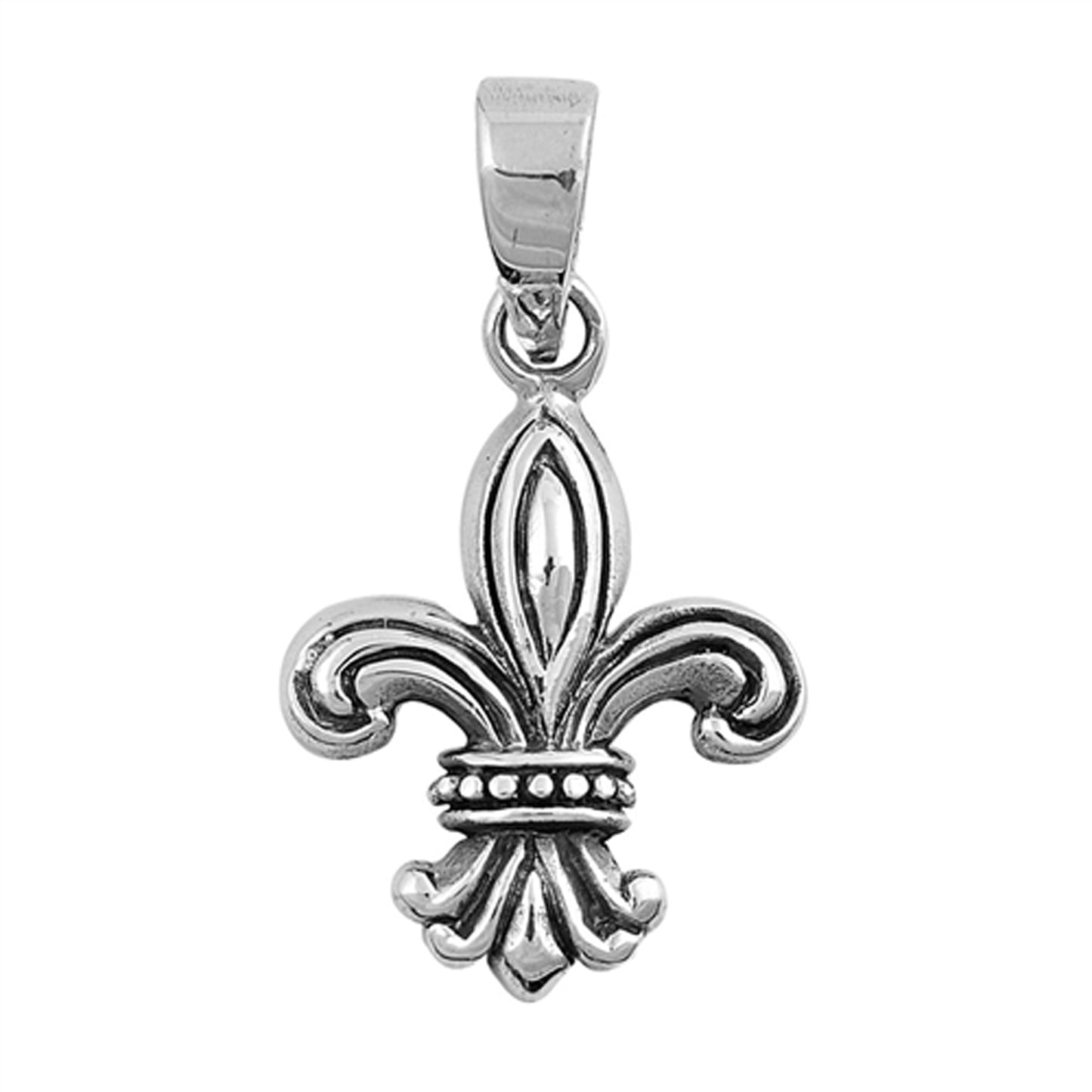 Fleur-de-lis Small Pendant in Sterling Silver