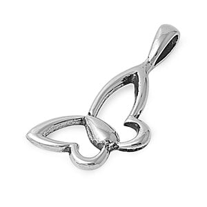 Butterfly Frame Pendant in Sterling Silver