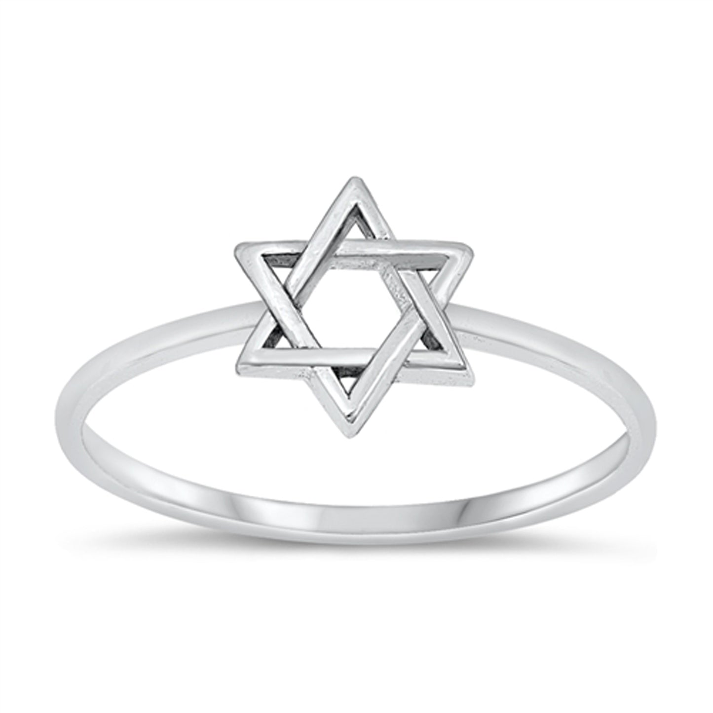 Classic Star of David Ring in Sterling Silver