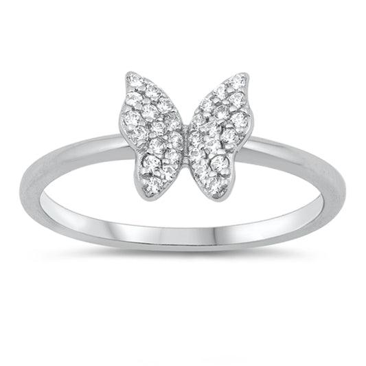 Petite Butterfly Ring for Teens in Sterling Silver