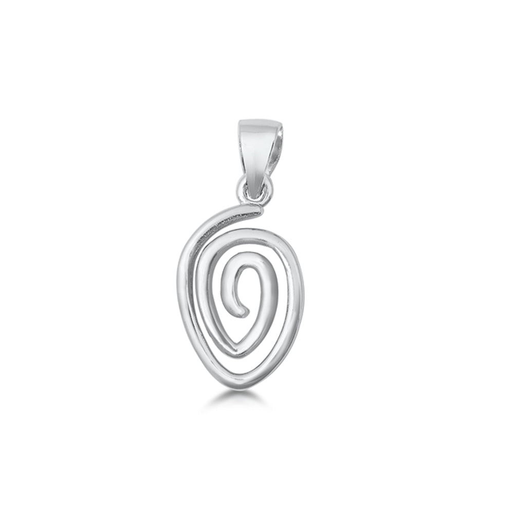 Handcrafted Spiral Pendant in Sterling Silver