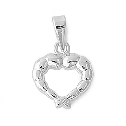 Small Heart Pendant in Sterling Silver