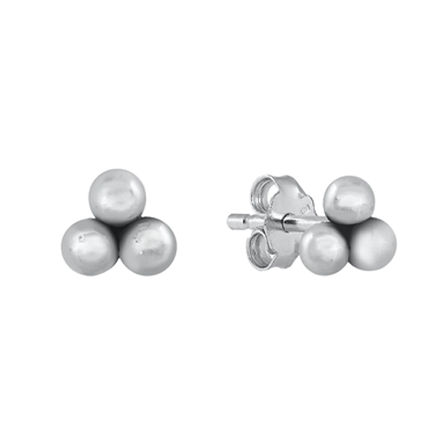 Balls Stud Earrings in Sterling Silver