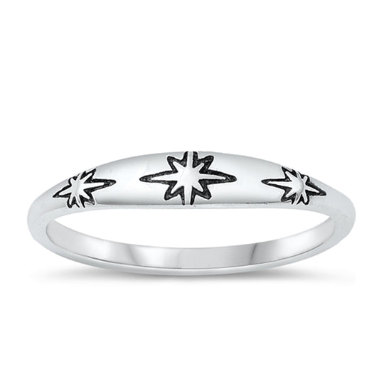 Three Guiding Stars Ring in Sterling Silver