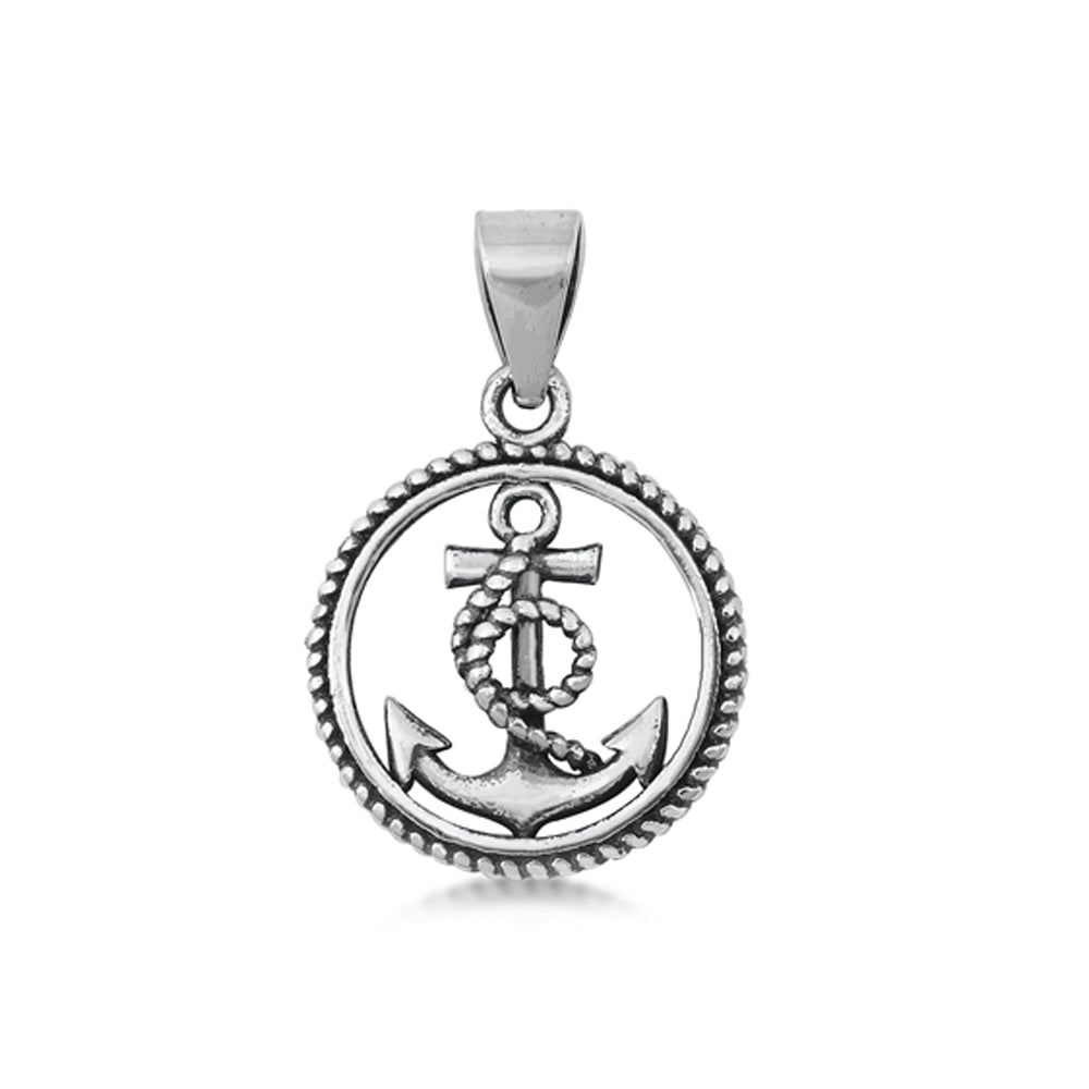 Nautical Anchor Pendant in Sterling Silver