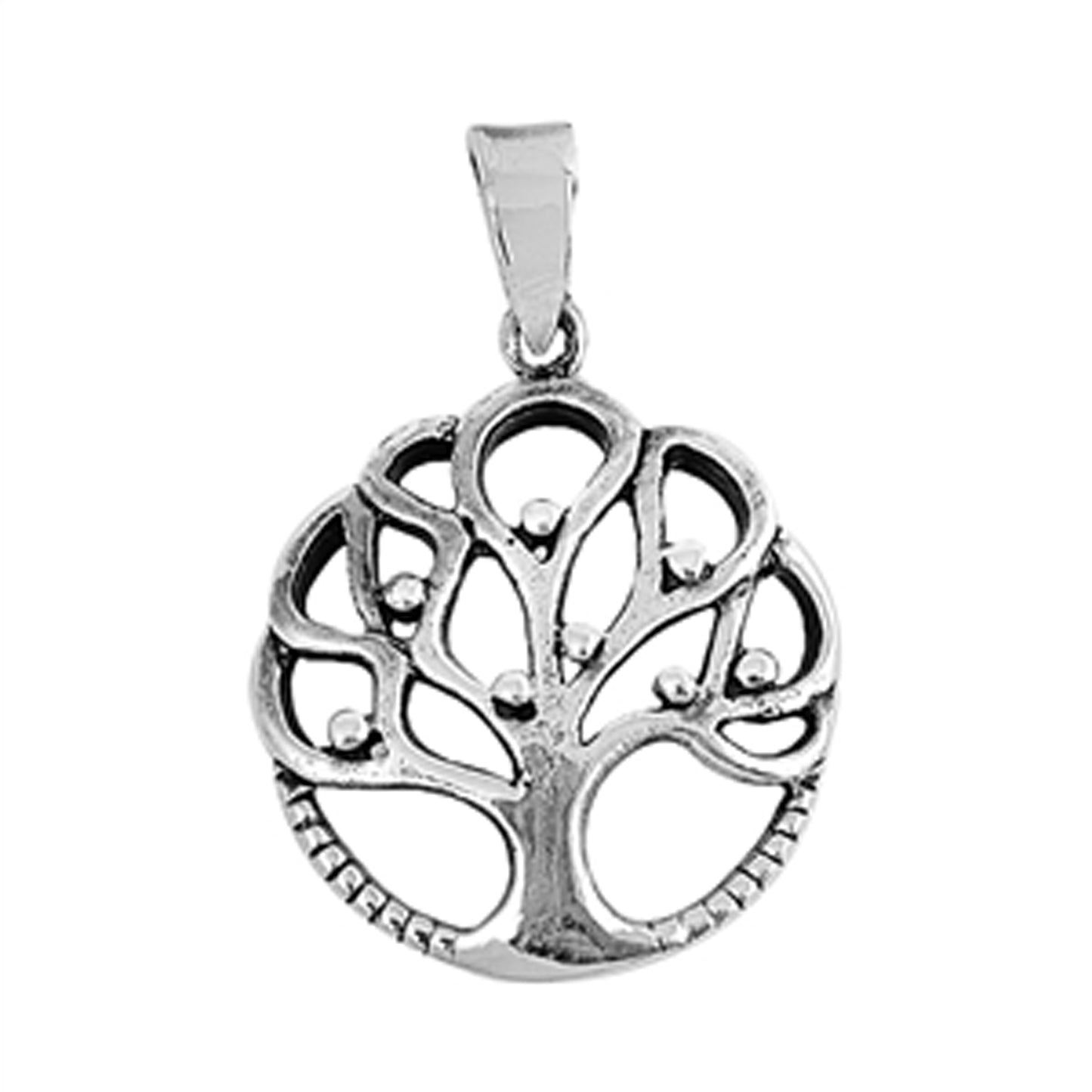 Small Burning Bush Pendant in Sterling Silver