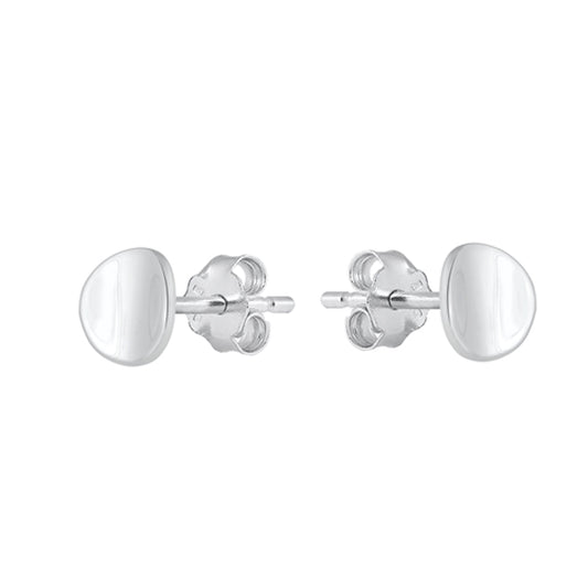 Unique Love Knot Stud Earrings in Sterling Silver