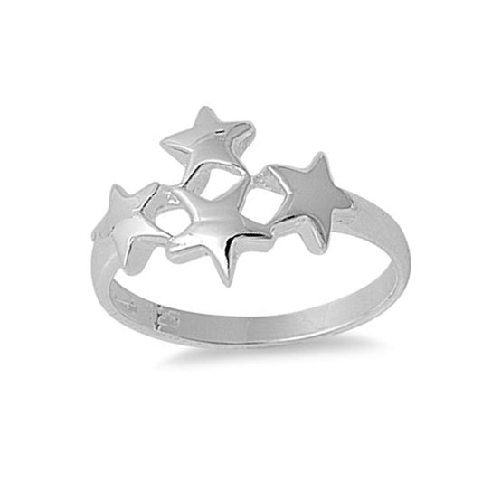 Scattered Stars Ring in Sterling Silver