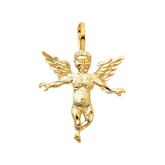 Warrior Angel Pendant in 14k Yellow Gold