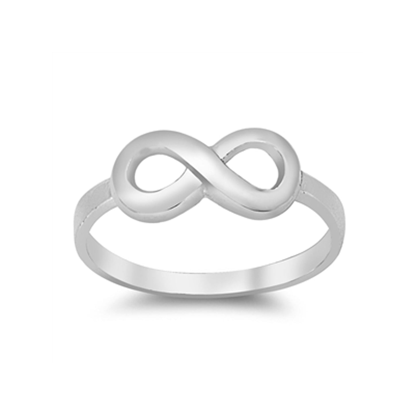 Simple Infinity Promise Ring in Sterling Silver