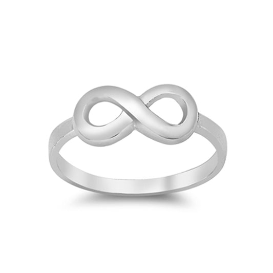 Simple Infinity Promise Ring in Sterling Silver